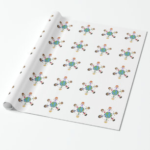 Kinder auf der ganzen Welt Geschenkpapier