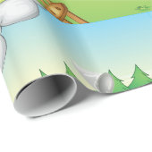 Kinder auf einem Bauernhof Geschenkpapier (Rolleneckpunkt)