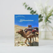 Kinder auf einem Kamel in Herat Afghanistan Postkarte (Stehend Vorderseite)