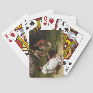 Kinder auf einer Schaukel (von Frederick Morgan) Spielkarten