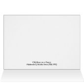 Kinder auf einer Zaun-Winslow-Homer-Note-Karte (Innenansicht Horizontal (Oben))