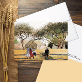 Kinder auf einer Zaun-Winslow-Homer-Note-Karte