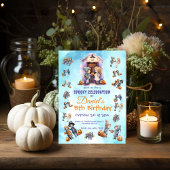 Kinder auf Halloween Kindergeburtstag Party Einladung