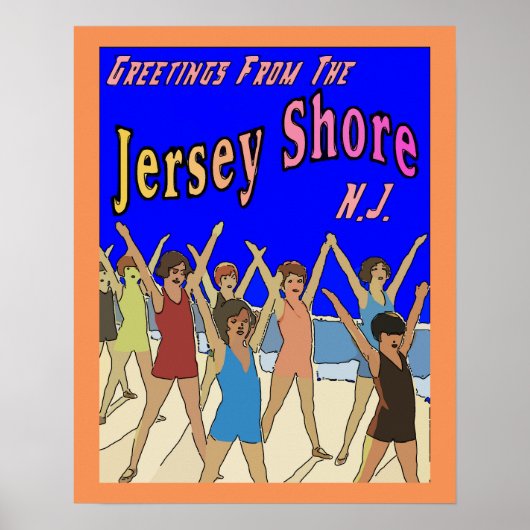 Kinder auf Jersey Shore, fügen Text oder Namen hin Poster (Vorne)