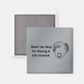 Kinder auf keinen Fall Magnet (Vorderseite/Rückseite)