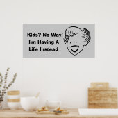 Kinder auf keinen Fall Poster (Küche)