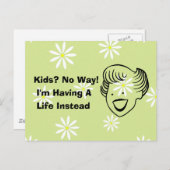 Kinder auf keinen Fall Postkarte (Vorne/Hinten)