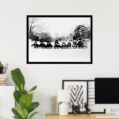 Kinder auf Schlitten im Zentralpark 1915 Poster (Heimbüro)