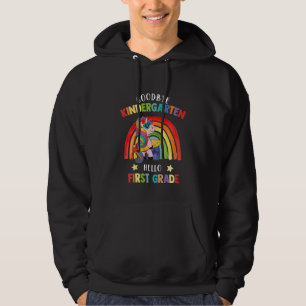 Kinder Auf Wiedersehen Kindergarten Hallo 1. Grade Hoodie