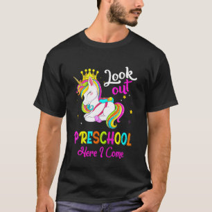 Kinder aufgepasst Vorschule ich komme Lehrer T-Shirt