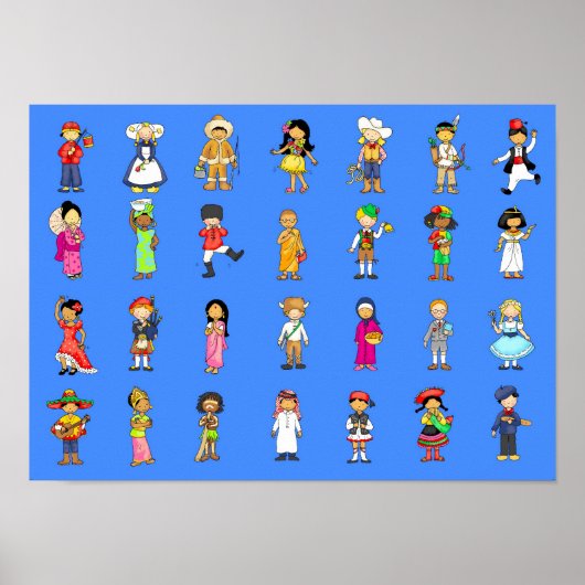 Kinder aus aller Welt. Poster (Vorne)