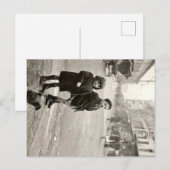 Kinder aus Paris 1940 Frankreich Feiertagspostkarte (Vorne/Hinten)