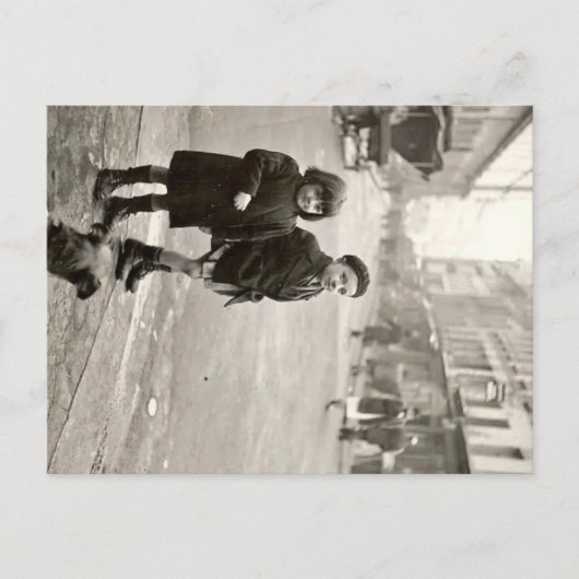 Kinder aus Paris 1940 Frankreich Feiertagspostkarte (Vorderseite)