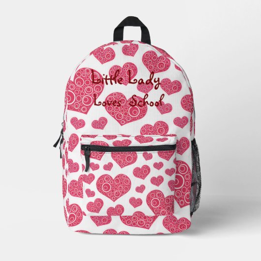 Kinder-Ausdruck-Sammlung - Mädchen Bedruckter Rucksack (Vorderseite)