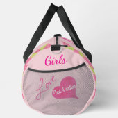 Kinder-Ausdruck-Sammlung: Mädchen groß Duffle Bag (Rechts)