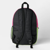 Kinder-Ausdruckssammlung - Mädchen Bedruckter Rucksack (Rückseite)