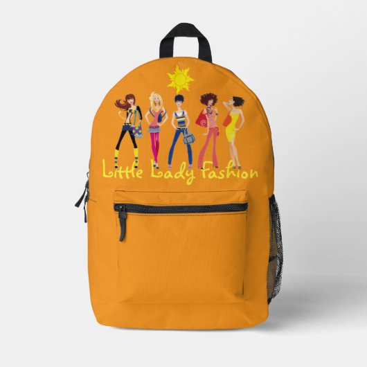 Kinder-Ausdruckssammlung: Mädchen Bedruckter Rucksack (Vorderseite)
