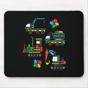 Kinder Autismus Bewusstsein Bau LKW Grabmal Mousepad