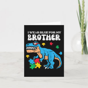 Kinder Autismus Bewusstsein blau für meinen Bruder Karte