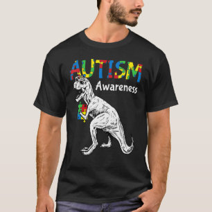 Kinder Autismus Bewusstsein Dino Autistic Kleinkin T-Shirt