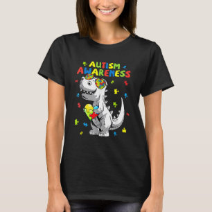 Kinder Autismus Bewusstsein Dino Kleinkind Boys Ni T-Shirt