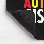 Kinder Autismus Bewusstsein I Liebe mein Schwester Mousepad (Ecke)
