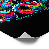 Kinder Autismus Bewusstsein Monster Truck Puzzle A Poster (Ecke)