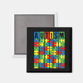 Kinder Autismus Bewusstsein Puzzle Piece Autistic Magnet (Vorderseite/Rückseite)