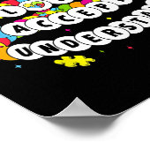 Kinder Autistische Mädchen Liebe akzeptieren Autis Poster (Ecke)