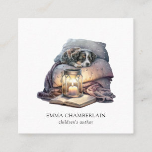 Kinder-Autor-Visitenkarte Quadratische Visitenkarte