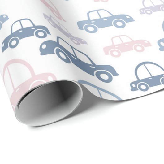 Kinder Autos Geschenkpapier (Rolleneckpunkt)
