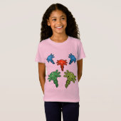 Kinder Axototl Salamander T-Shirt (Vorne ganz)