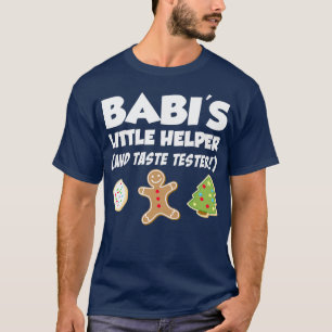 Kinder Babis kleine Hilfe Weihnachtskochtchen Back T-Shirt