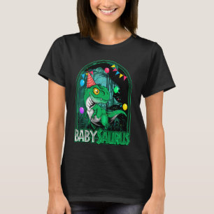 Kinder Babysaurus Trex Dinosaur Boy Girl Matching  T-Shirt