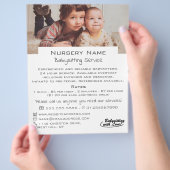 Kinder Babysitter, Kinderbetreuung, Kinderzimmer-W Flyer (Hand)