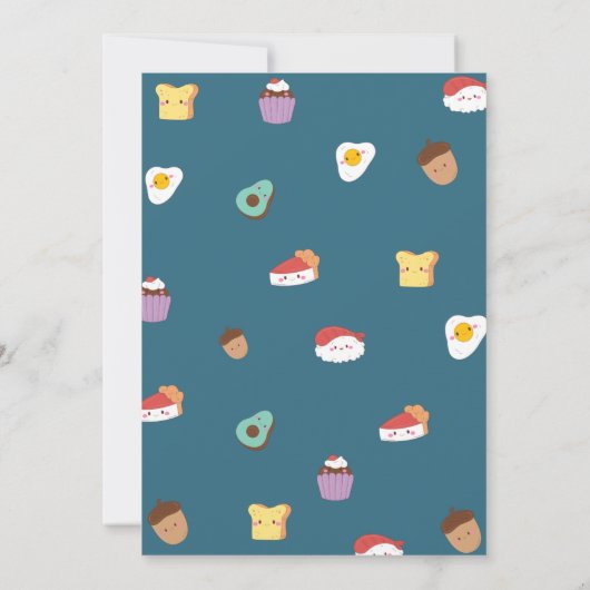 Kinder backen Geburtstag Einladung (Rückseite)