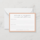 Kinder backen Geburtstagsschlaf | Neutrale Rezeptk Mitteilungskarte (Vorderseite)