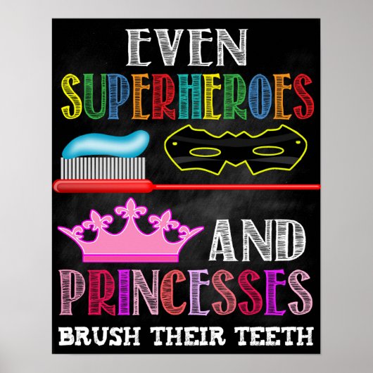 Kinder Badezimmer Poster (Vorne)