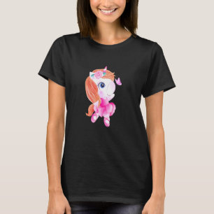 Kinder Ballett Tanz Einhorn Klettergarten Girls Ra T-Shirt