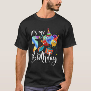 Kinder Ballon 5th Birthday Ich bin 5 Jahre alte Ju T-Shirt