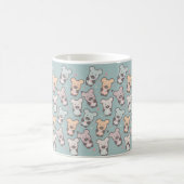 Kinder Bären und Donuts Muster Kaffeetasse (Mittel)