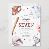 Kinder Baseball Geburtstagsparty Einladung (Vorderseite)