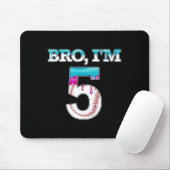 Kinder Baseball Tropfen Bro Im 5. Lebensjahr Mousepad (Mit Mouse)