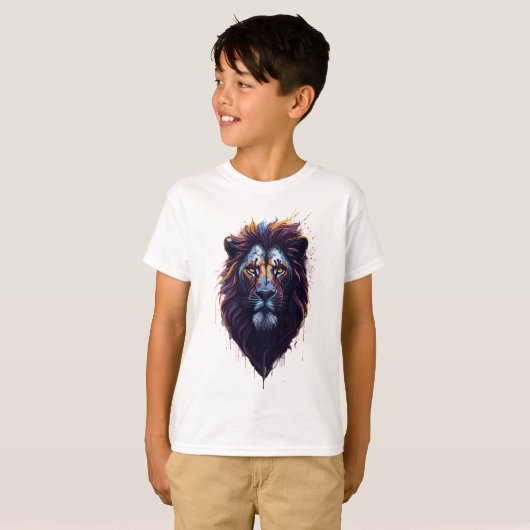 Kinder Basic T-Shirt | Lion (Vorne ganz)