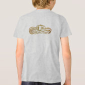 Kinder Basic T-Shirt Tri-Blend Shirt (Rückseite)