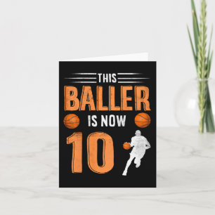Kinder Basketball 10. Geburtstag Dieser Baller I Karte