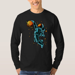 Kinder Basketball Astronaut Männer Frauen T-Shirt