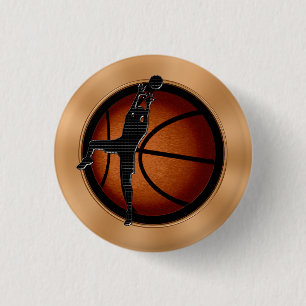 Kinder Basketball-Buttone, Basketball-Gastgeschenk Button