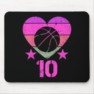 Kinder Basketball Geburtstag 10 Jahre Junge Mädche Mousepad
