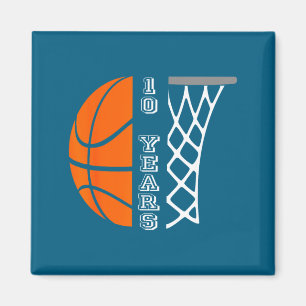 Kinder Basketball-Geburtstag für Jungen 10 Jahre a Magnet